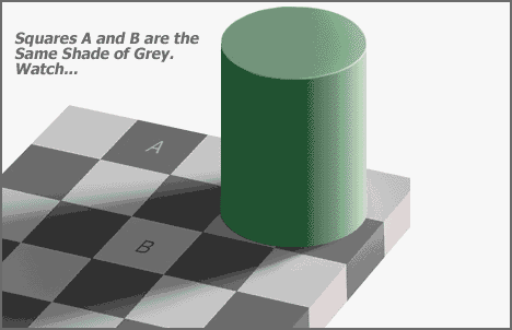 Adelson's Checkershadow Illusion 1/52 — Dean Odell - Mind Reader & Magician